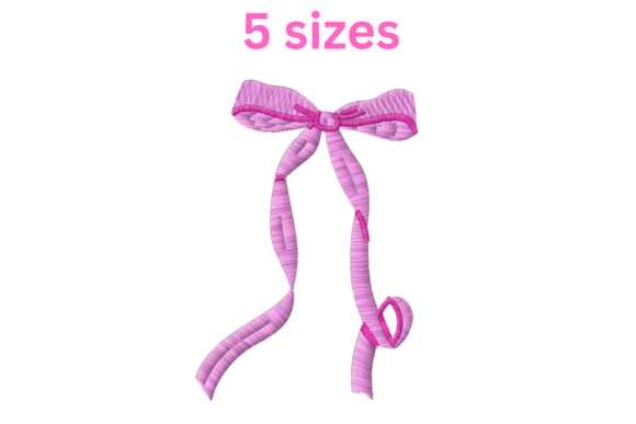 Bow Embroidery Design