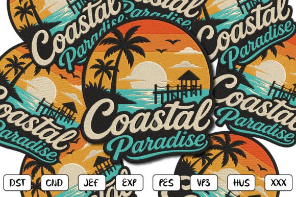 Coastal Paradise Embroidery