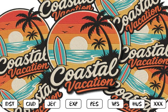 Coastal Vacation Embroidery