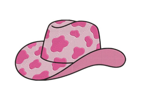 Cowgirl Hat Embroidery Design