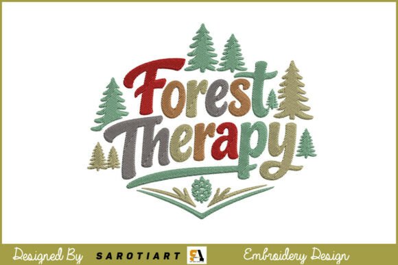 Forest Therapy Embroidery Design Wild