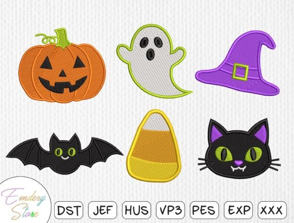 Halloween Embroidery Design Bundle