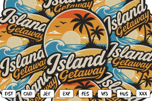 Island Getaway Embroidery