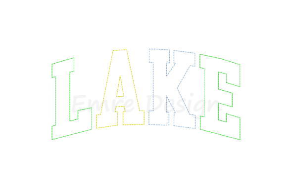 Lake Bean Stitch, Summer Embroidery