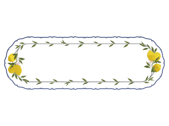 Lemon Runner Embroidery Design