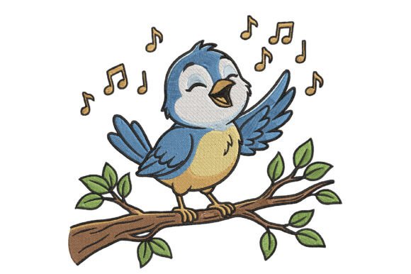 Singing Bird Embroidery: A Joyful Touch for Handmade Gifts